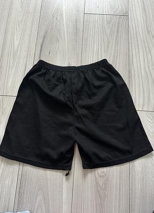 Шорти легкі вафельні чорні спорт