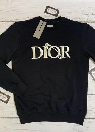 Черная мужская кофта толостовка свитшот джемпер