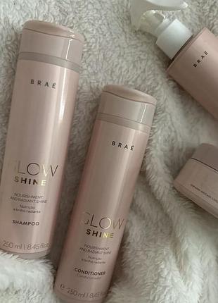 Набір brae шампунь+кондиціонер glow shine по 250ml