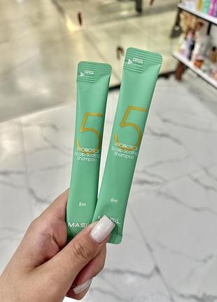 Шампунь для глибокого очищення шкіри голови 5 probiotics scalp scaling від masil