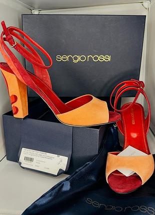 Боссоніжки жіночі sergio ross шкіра замша червоний помаранчевий 39р