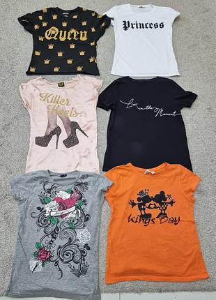 Стильные котоновые футболки девушке xs-s