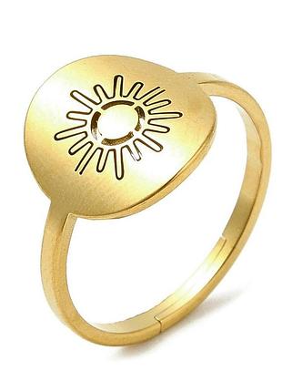 Медаль кольца овал солнце нержавеющая сталь кольцо колечко