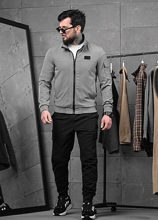 Чоловічий новий брендовий спортивний костюм the north face grey