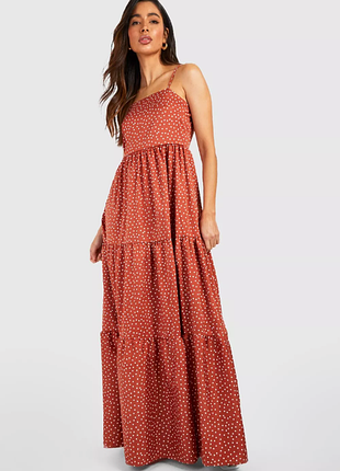 Сукня в пол в горох