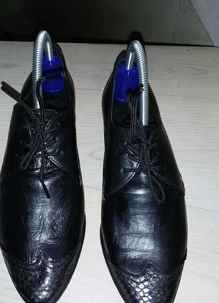 Khrio vera pelle(італія) - чорні шкіряні туфлі р.37 (24)