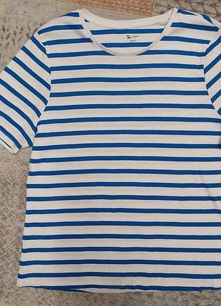 Коттоновая футболка в полоску tu