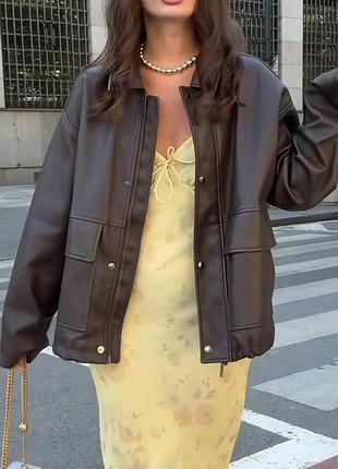 Бобер zara зі штучної шкіри