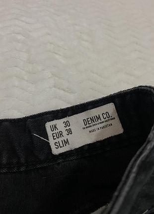 Шорти джинсові подовжені велосипедки denim co s m7 фото