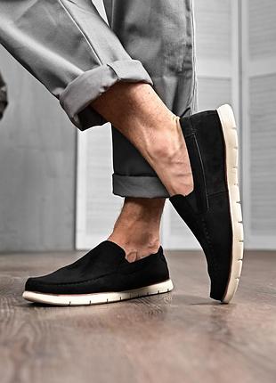 👟 чоловічі лофери чорні black 👟