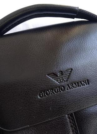 Чоловіча шкіряна сумка-планшет giorgio armani.