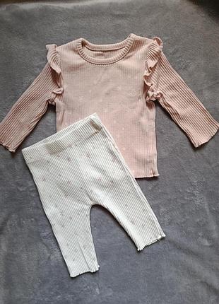 Костюмчик в рубчик на дівчинку