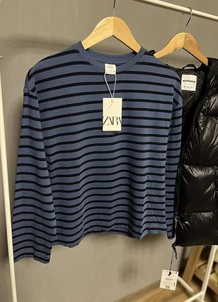 Реглан в полоску від zara, тільник, тельняшка1 фото