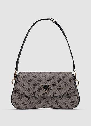 Сумка жіноча guеss cordelia flap shoulder bag grey (люкс)
