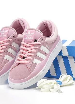 Женские кроссовки adidas campus x bad bunny pink white 36-38-39-40