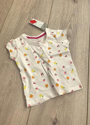 Нова футболка 0-3 міс