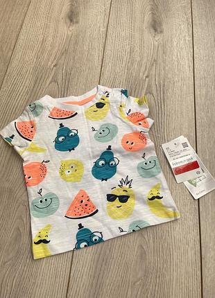 Нова футболка 0-3 міс