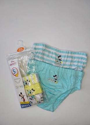 Трусики на хлопчика міккі, трусы на мальчика, плавки, набор 5шт. дисней