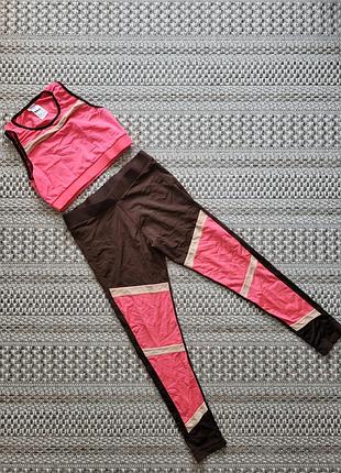 Спортивный комплект, размер xs-s, материал итальянская бифлекс