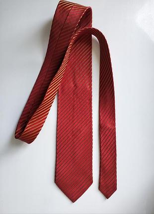 Вінтажна червона краватка галстук frontline fabric zurich