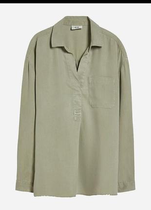 Легкая оверсайз блуза рубашка большого размера
