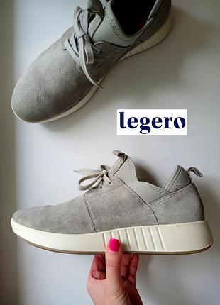 Замшевые кроссовки кроссы legero нюанс