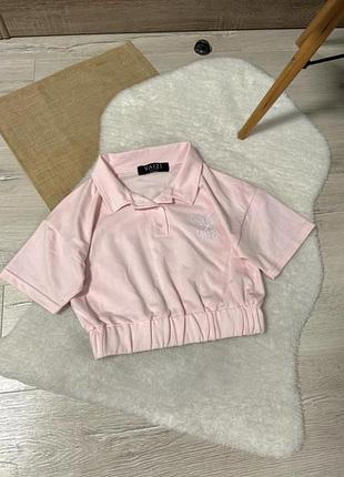 Вкорочена футболочка поло