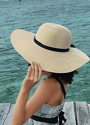Шляпа с широкими полями брендовая