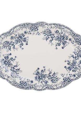 Блюдо овальне порцелянове d30.5*20.5см англійська троянда