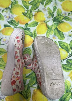Тапочки для дівчинки waldi шкіряна устілка