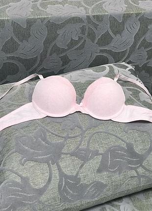 Бавовняний бюстгальтер у ніжному зефірному кольорі