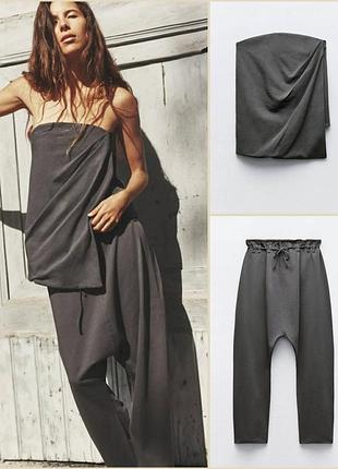 Костюм штани багі zara топ