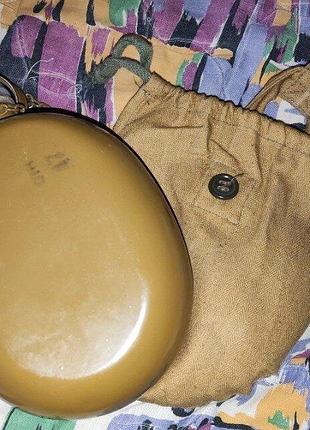 Армейская фляга в чехле ссср, 1976г, красный выборжец