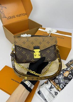 Сумочка pochette metis brown 3