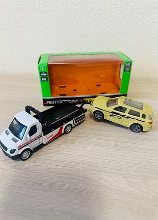 Эвакуатор игрушечный автопром с машинкой металл