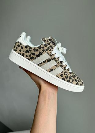 Жіночі кросівки adidas campus leopard адідас кампус леопард