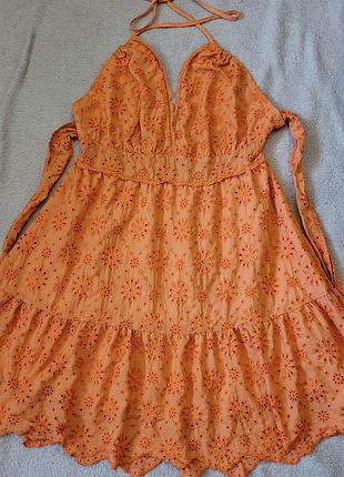 Батал сукня сарафан на завязках прошва