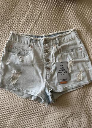 Жіночі джинсові шорти pull&bear