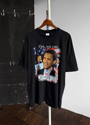 Barack obama mens vintage president 2008 t-shirt big print чоловіча футболка з принтом