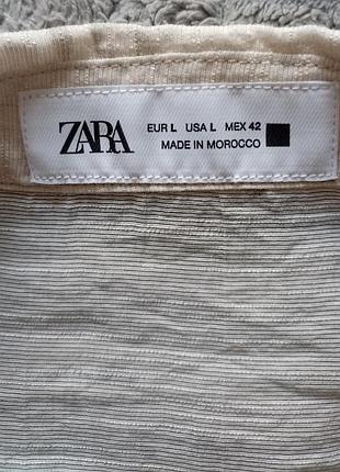 Рубашка, тенниска, шведка с акварельным принтом от zara l- л10 фото