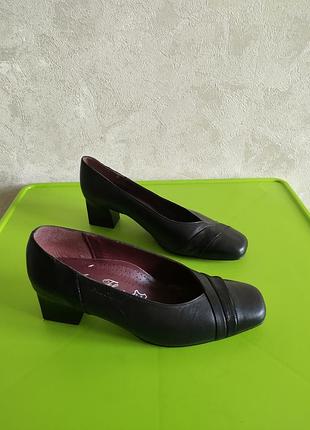 Вінтажні жіночі шкіряні вінтажні туфлі anne flavie франція