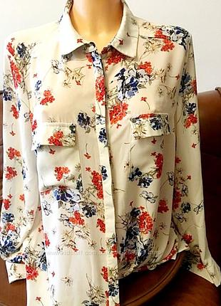 Великолепная рубашка в цветочный принт