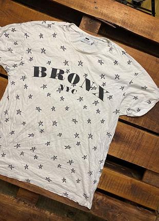 Мужская хлопковая футболка с принтом topman (топмэн лрр оригинал черно-белая)