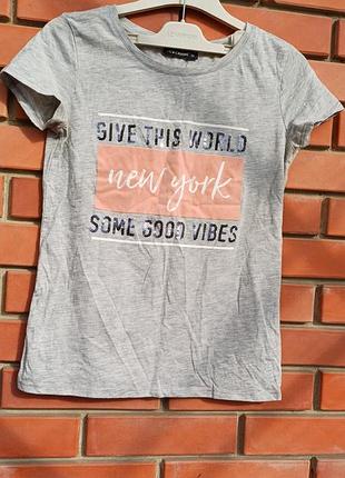 Футболка сіра  new york