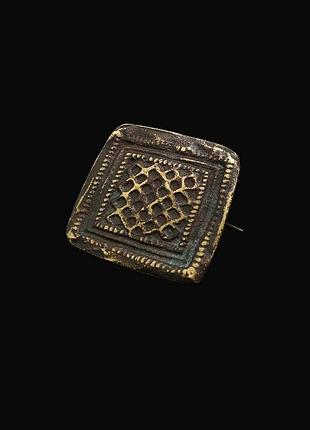 Вінтажна брошка, брошка вінтаж, гарна брошка, значок, значек, пін, бронза, вінтаж, етно, бохо