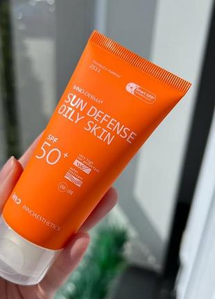 Сонцезахисний крем спф 50 sun defence innoaestetics