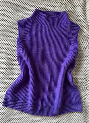 Бузкова кашемірова безрукавка , жилет c&a premium