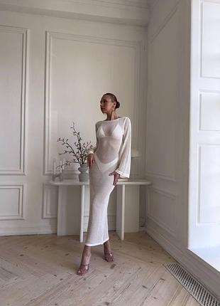 Жіноча пляжна сукня сітка