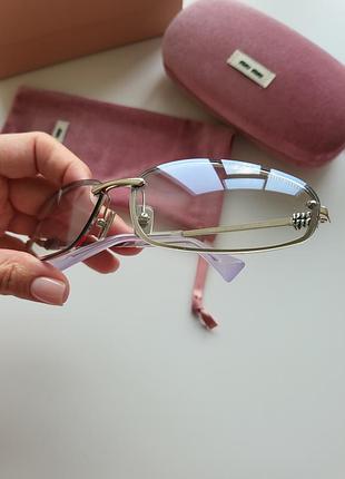 Окуляри miu miu прозорі