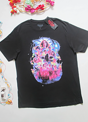 Суперовая хлопковая футболка "очень странные дела" stranger things primark ❣️🌺❣️